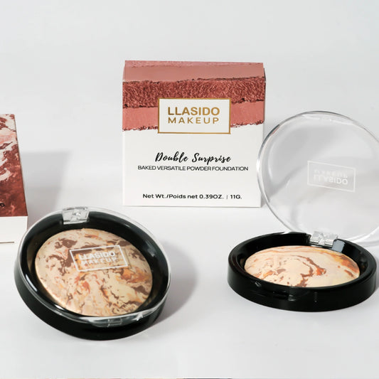 Creamy Baked Bronzer Contour Face Makeup Compact