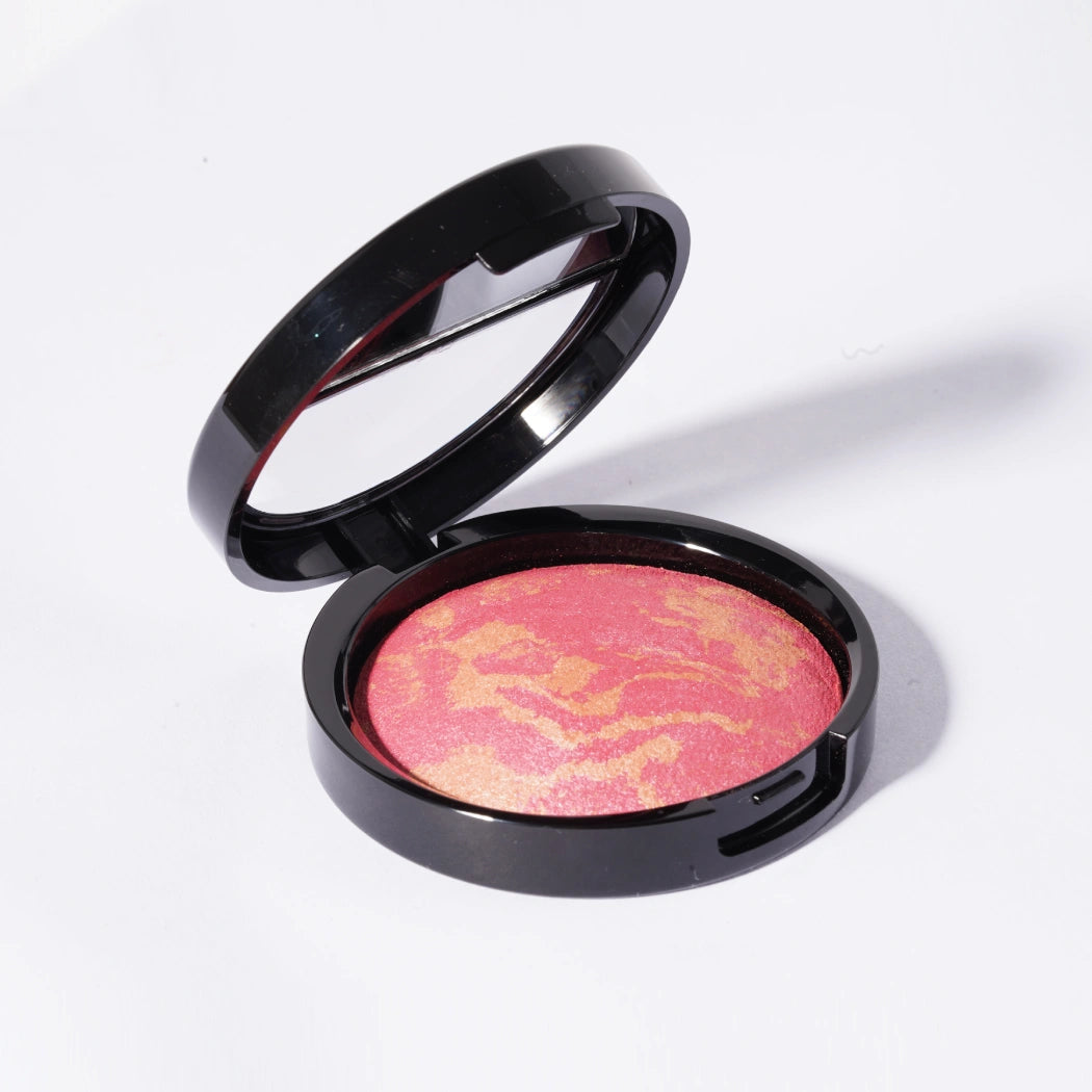 LLASIDO Soft Baked Marbleized Blush Highly Pigmented