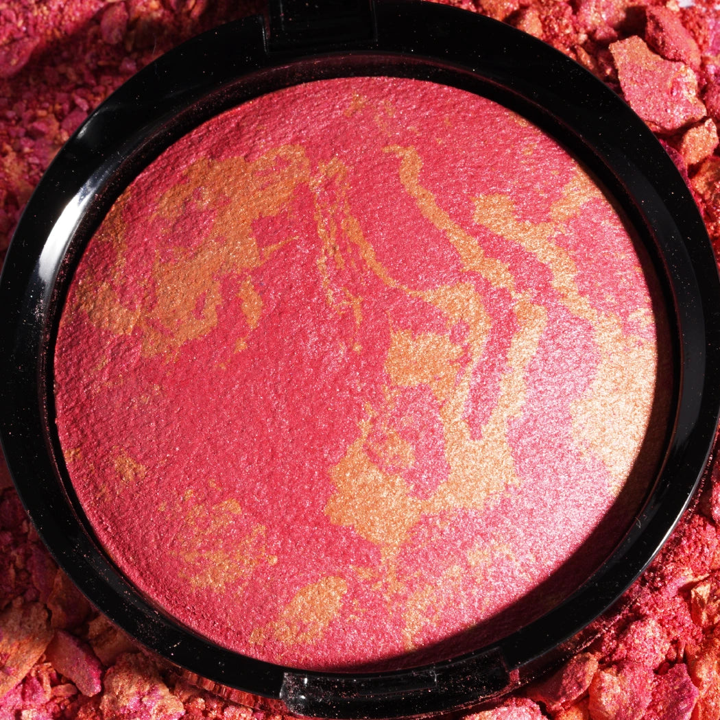 LLASIDO Soft Baked Marbleized Blush Highly Pigmented