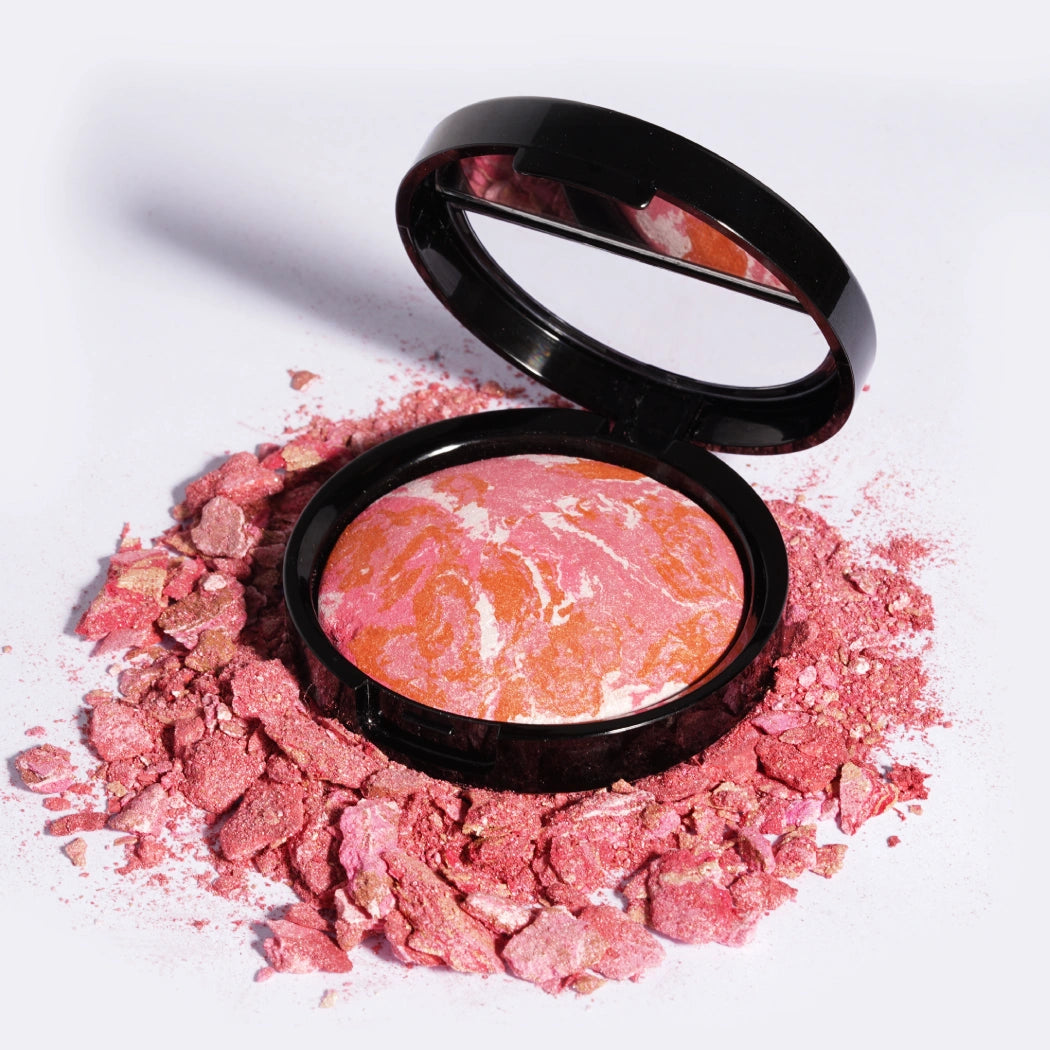 LLASIDO Soft Baked Marbleized Blush Highly Pigmented